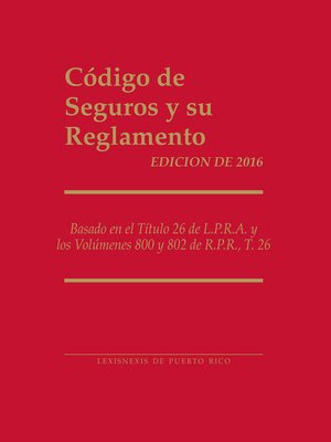 cover image of Codigo de Seguros y su Reglamento
